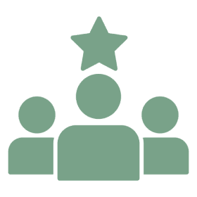 Group icon with a star